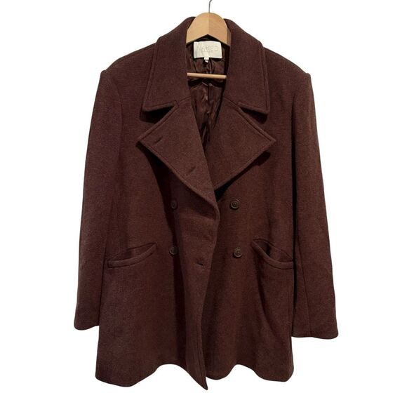 Naked Cashmere Peacoat Chocolate Brown Size L - Picture 1 of 9